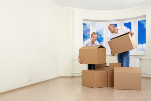 Secure storage facilities for office items during move