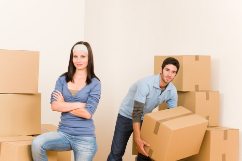 Local furniture pick-up team navigating through Kensington area